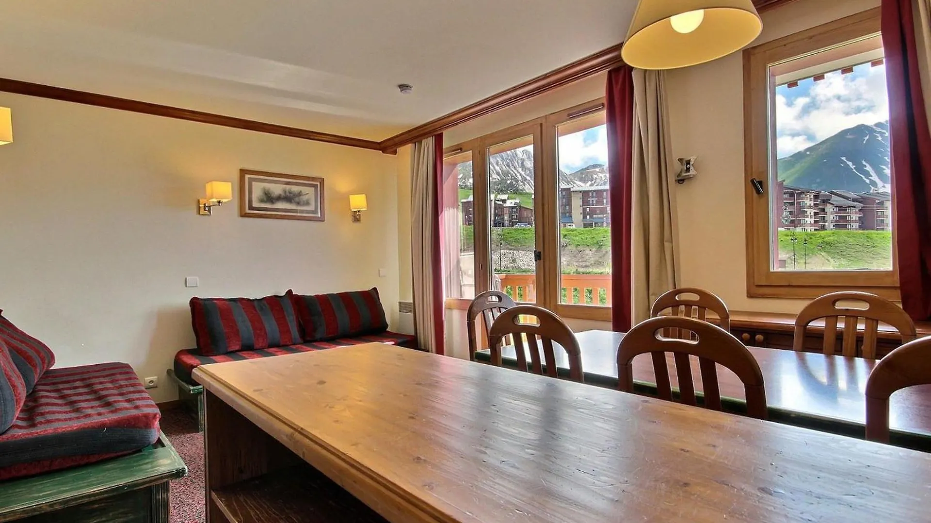 Appartement 3 Pieces Au Pied Des Pistes Avec Balcon Et Vue - Fr-1-455-58 ラ・プラーニュ アパート